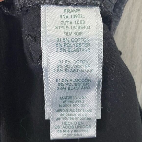 Frame | Le Skinny De Jeanne In Film Noir Size 25 - Picture 9 of 9